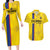 Custom Colombia Football Couples Matching Long Sleeve Bodycon Dress and Hawaiian Shirt 2024 Vamos La Tricolor - Yellow - Wonder Print Shop