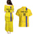 Custom Colombia Football Couples Matching Puletasi and Hawaiian Shirt 2024 Vamos La Tricolor - Yellow - Wonder Print Shop