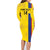 Custom Colombia Football Family Matching Long Sleeve Bodycon Dress and Hawaiian Shirt 2024 Vamos La Tricolor - Yellow - Wonder Print Shop