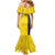 Custom Colombia Football Family Matching Mermaid Dress and Hawaiian Shirt 2024 Vamos La Tricolor - Yellow - Wonder Print Shop