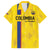 Custom Colombia Football Family Matching Puletasi and Hawaiian Shirt 2024 Vamos La Tricolor - Yellow - Wonder Print Shop