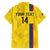 Custom Colombia Football Family Matching Puletasi and Hawaiian Shirt 2024 Vamos La Tricolor - Yellow - Wonder Print Shop