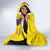 Custom Colombia Football Hooded Blanket 2024 Vamos La Tricolor - Yellow