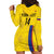 Custom Colombia Football Hoodie Dress 2024 Vamos La Tricolor - Yellow - Wonder Print Shop