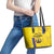 Custom Colombia Football Leather Tote Bag 2024 Vamos La Tricolor - Yellow - Wonder Print Shop