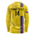 Custom Colombia Football Long Sleeve Shirt 2024 Vamos La Tricolor - Yellow - Wonder Print Shop