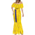 Custom Colombia Football Mermaid Dress 2024 Vamos La Tricolor - Yellow - Wonder Print Shop