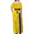 Custom Colombia Football Off Shoulder Maxi Dress 2024 Vamos La Tricolor - Yellow - Wonder Print Shop