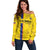 Custom Colombia Football Off Shoulder Sweater 2024 Vamos La Tricolor - Yellow - Wonder Print Shop