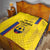 Custom Colombia Football Quilt 2024 Vamos La Tricolor - Yellow