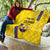 Custom Colombia Football Quilt 2024 Vamos La Tricolor - Yellow