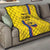 Custom Colombia Football Quilt 2024 Vamos La Tricolor - Yellow