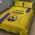 Custom Colombia Football Quilt Bed Set 2024 Vamos La Tricolor - Yellow - Wonder Print Shop