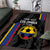 Custom Colombia Football Area Rug 2024 Vamos La Tricolor - Black - Wonder Print Shop