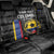 Custom Colombia Football Back Car Seat Cover 2024 Vamos La Tricolor - Black - Wonder Print Shop