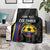 Custom Colombia Football Blanket 2024 Vamos La Tricolor - Black