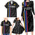 Custom Colombia Football Family Matching Long Sleeve Bodycon Dress and Hawaiian Shirt 2024 Vamos La Tricolor - Black - Wonder Print Shop