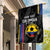 Custom Colombia Football Garden Flag 2024 Vamos La Tricolor - Black - Wonder Print Shop