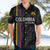 Custom Colombia Football Hawaiian Shirt 2024 Vamos La Tricolor - Black - Wonder Print Shop