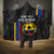 Custom Colombia Football Hooded Blanket 2024 Vamos La Tricolor - Black