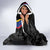 Custom Colombia Football Hooded Blanket 2024 Vamos La Tricolor - Black