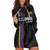 Custom Colombia Football Hoodie Dress 2024 Vamos La Tricolor - Black - Wonder Print Shop