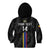 Custom Colombia Football Kid Hoodie 2024 Vamos La Tricolor - Black - Wonder Print Shop