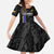 Custom Colombia Football Kid Short Sleeve Dress 2024 Vamos La Tricolor - Black - Wonder Print Shop