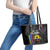 Custom Colombia Football Leather Tote Bag 2024 Vamos La Tricolor - Black - Wonder Print Shop