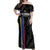 Custom Colombia Football Off Shoulder Maxi Dress 2024 Vamos La Tricolor - Black - Wonder Print Shop