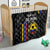 Custom Colombia Football Quilt 2024 Vamos La Tricolor - Black