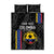 Custom Colombia Football Quilt Bed Set 2024 Vamos La Tricolor - Black - Wonder Print Shop