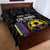 Custom Colombia Football Quilt Bed Set 2024 Vamos La Tricolor - Black - Wonder Print Shop