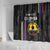 Custom Colombia Football Shower Curtain 2024 Vamos La Tricolor - Black