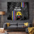 Custom Colombia Football Tapestry 2024 Vamos La Tricolor - Black