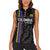 Custom Colombia Football Women Sleeveless Polo Shirt 2024 Vamos La Tricolor - Black - Wonder Print Shop