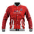 Custom Chile Football Baseball Jacket 2024 Vamos La Roja - Red - Wonder Print Shop