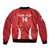 Custom Chile Football Bomber Jacket 2024 Vamos La Roja - Red - Wonder Print Shop