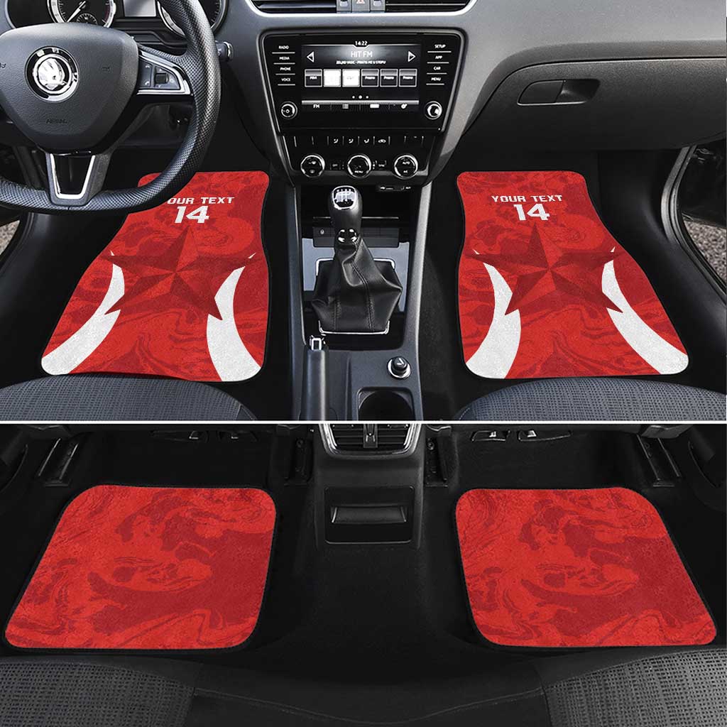 Custom Chile Football Car Mats 2024 Vamos La Roja - Red - Wonder Print Shop