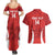 Custom Chile Football Couples Matching Summer Maxi Dress and Hawaiian Shirt 2024 Vamos La Roja - Red - Wonder Print Shop