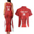 Custom Chile Football Couples Matching Tank Maxi Dress and Hawaiian Shirt 2024 Vamos La Roja - Red - Wonder Print Shop