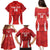 Custom Chile Football Family Matching Puletasi and Hawaiian Shirt 2024 Vamos La Roja - Red - Wonder Print Shop