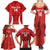 Custom Chile Football Family Matching Summer Maxi Dress and Hawaiian Shirt 2024 Vamos La Roja - Red - Wonder Print Shop