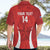 Custom Chile Football Hawaiian Shirt 2024 Vamos La Roja - Red - Wonder Print Shop