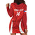 Custom Chile Football Hoodie Dress 2024 Vamos La Roja - Red - Wonder Print Shop