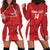 Custom Chile Football Hoodie Dress 2024 Vamos La Roja - Red - Wonder Print Shop