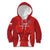 Custom Chile Football Kid Hoodie 2024 Vamos La Roja - Red - Wonder Print Shop