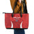 Custom Chile Football Leather Tote Bag 2024 Vamos La Roja - Red - Wonder Print Shop