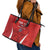 Custom Chile Football Leather Tote Bag 2024 Vamos La Roja - Red - Wonder Print Shop