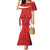 Custom Chile Football Mermaid Dress 2024 Vamos La Roja - Red - Wonder Print Shop